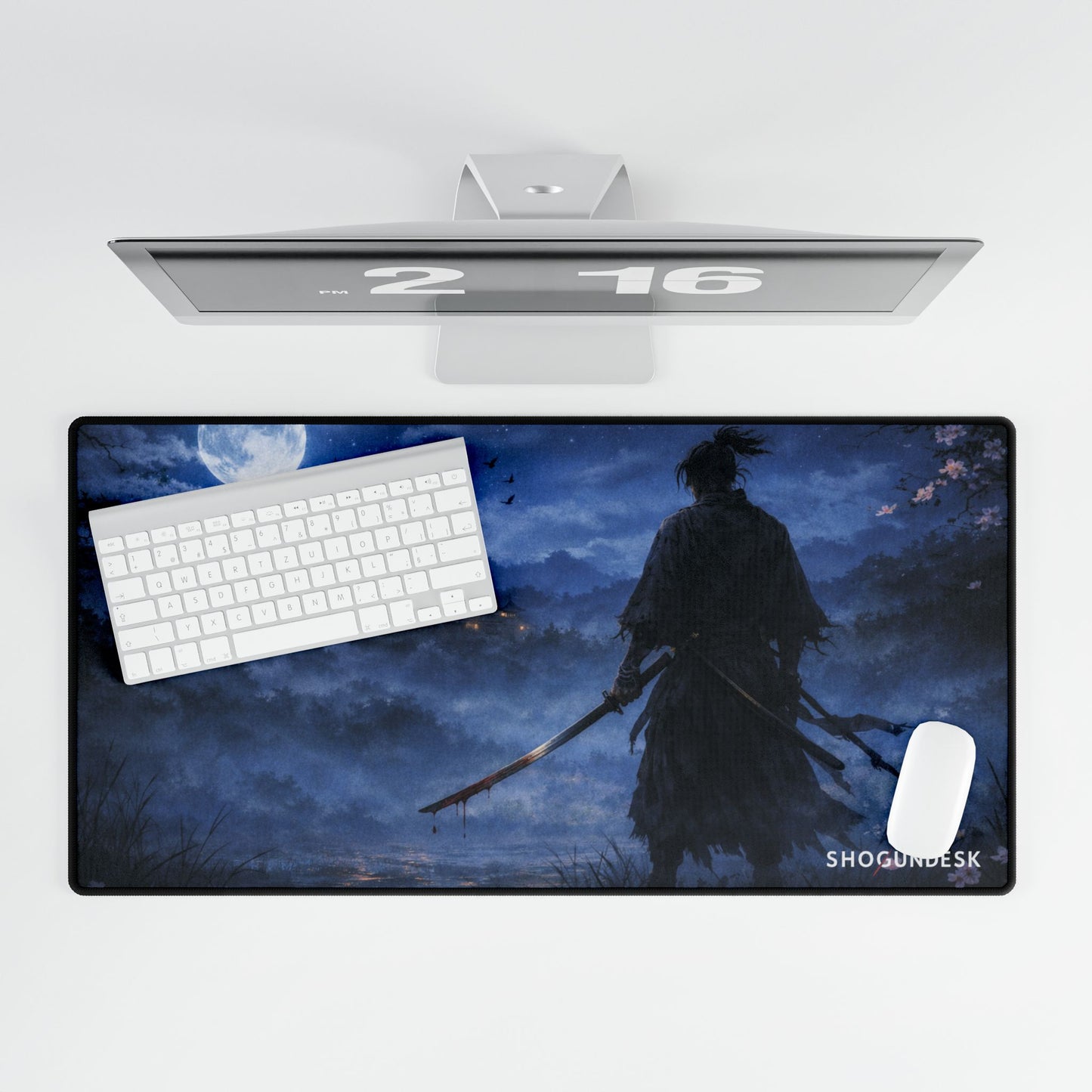 The Lone Ronin Desk Mat — Shadows of Edo Collection Gaming / Office Desk Pad
