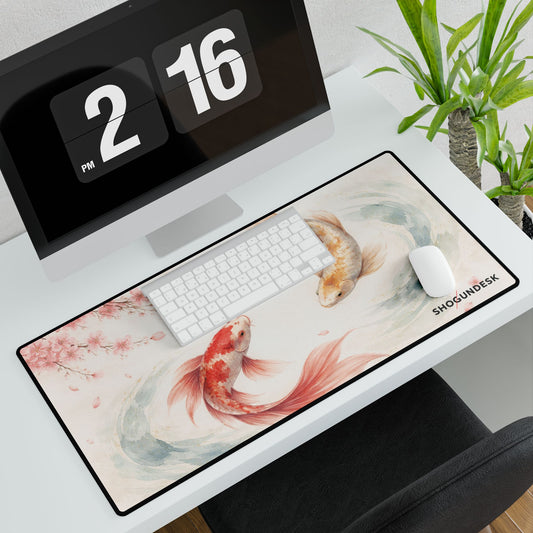 Crimson Koi — Kaze to Hikari Collection Gaming / Office Desk Pad
