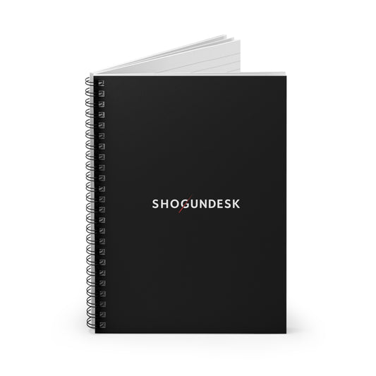 ShogunDesk™ Black Spiral Notebook