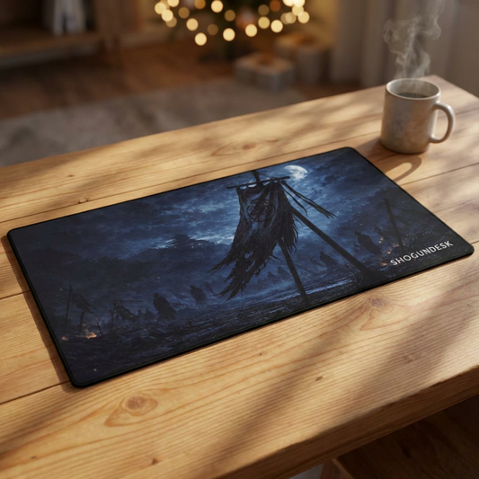 The Fallen Banner Desk Mat — Shadows of Edo Collection Gaming / Office Desk Pad