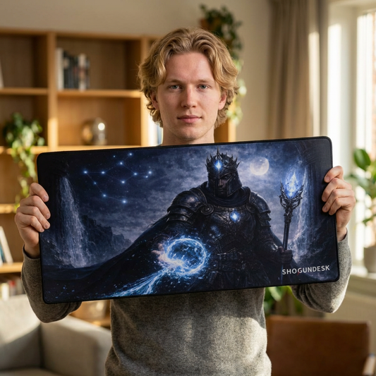AQUARIUS - Bearer of Storms — The Celestial Clan Collection Gaming / Office Desk Pad