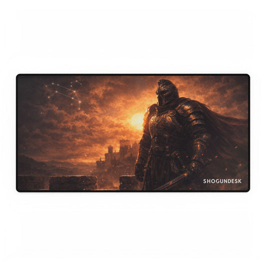 LEO - Crowned in Fire — The Celestial Clan Collection Gaming / Office Desk Pad