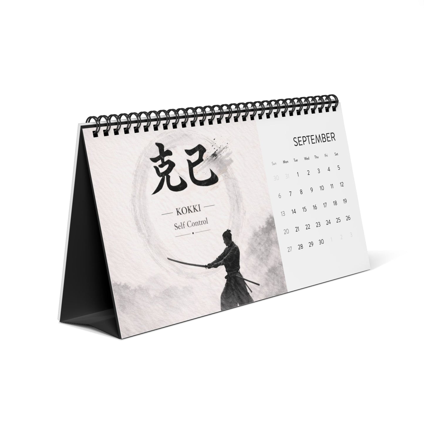 Bushido Code Calendar 2026 – Samurai Inspired Desk Calendar