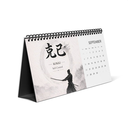 Bushido Code Calendar 2026 – Samurai Inspired Desk Calendar