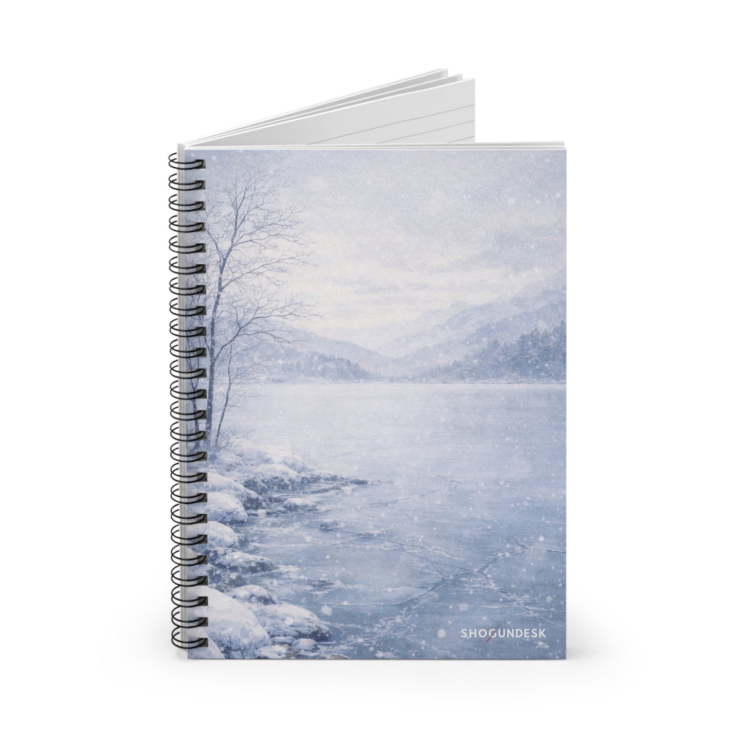 Frozen Lake Silence — Spiral Notebook for Writing & Sketching