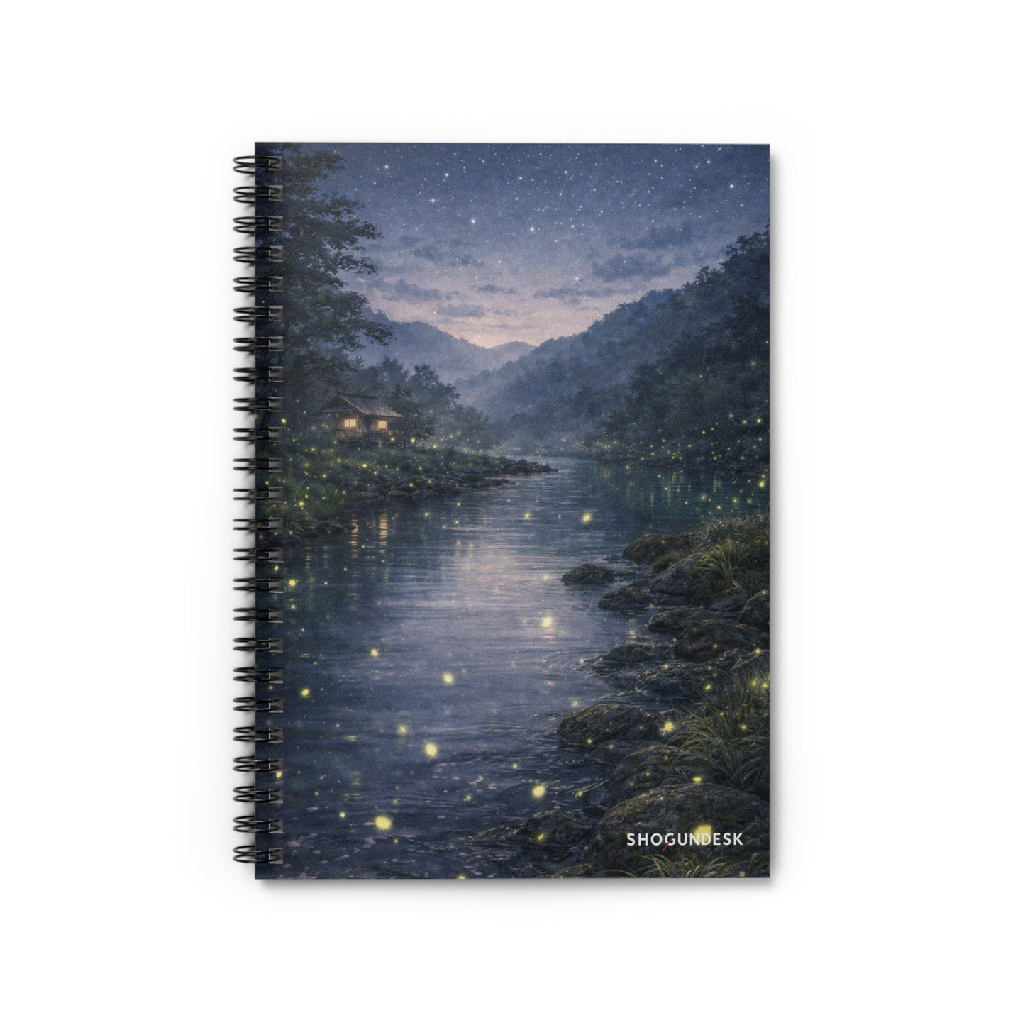 River of Fireflies — Spiral Notebook for Writing & Sketching