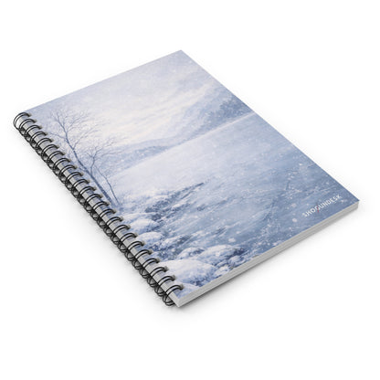 Frozen Lake Silence — Spiral Notebook for Writing & Sketching