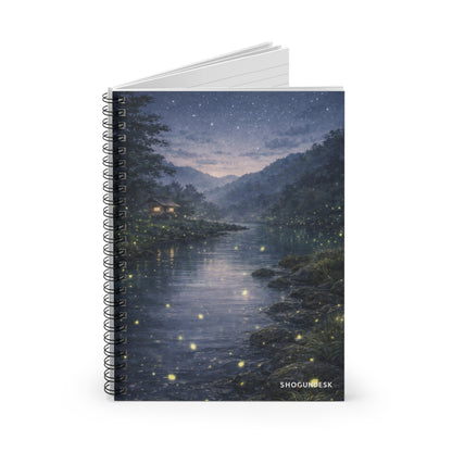 River of Fireflies — Spiral Notebook for Writing & Sketching