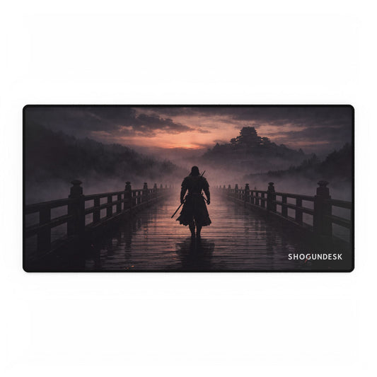 The Silent Crossing Desk Mat — Shadows of Edo Collection Gaming / Office Desk Pad