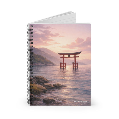 Torii by the Sea — Spiral Notebook for Writing & Sketching