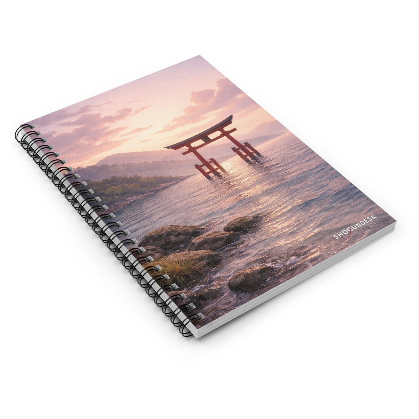 Torii by the Sea — Spiral Notebook for Writing & Sketching
