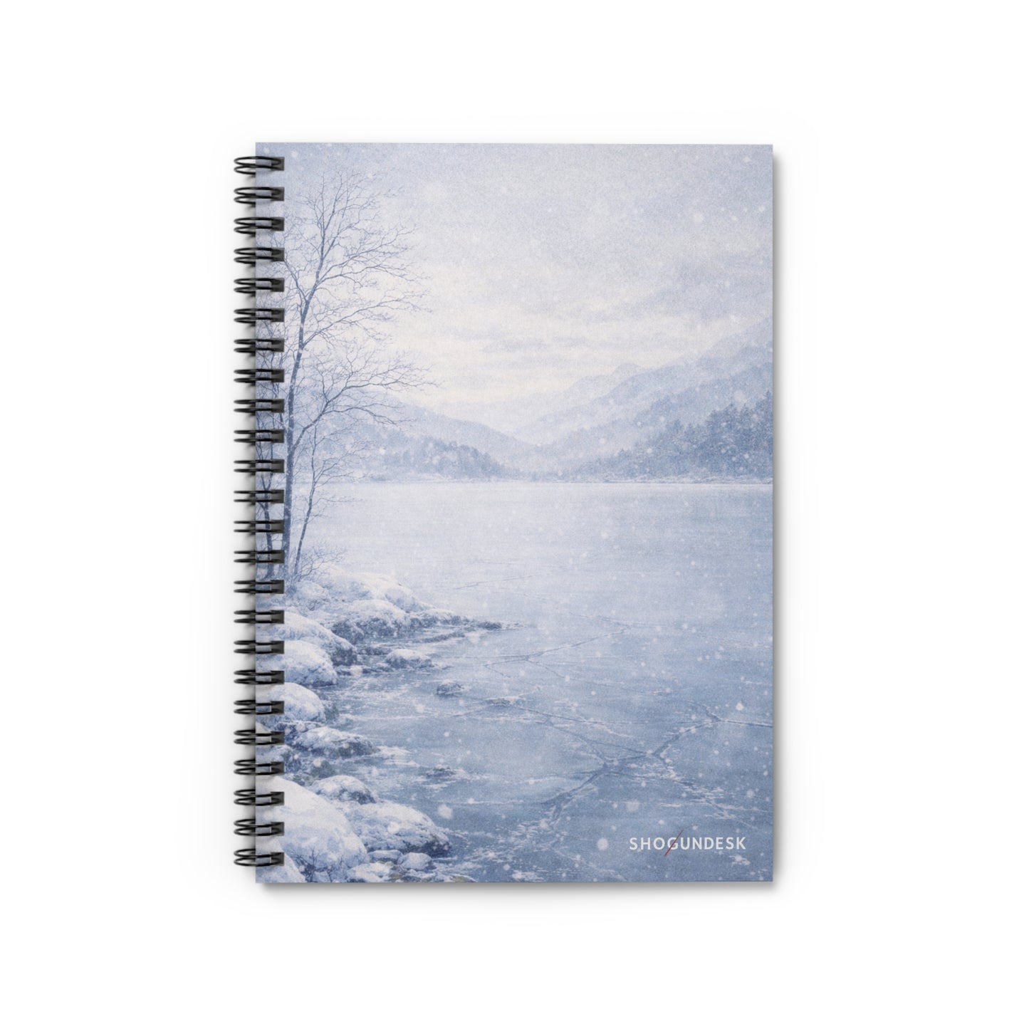Frozen Lake Silence — Spiral Notebook for Writing & Sketching