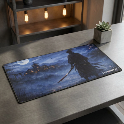 The Lone Ronin Desk Mat — Shadows of Edo Collection Gaming / Office Desk Pad