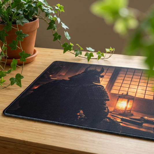 Whispers of the Daimyo Desk Mat — Shadows of Edo Collection Gaming / Office Desk Pad