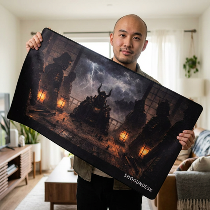 Council of Steel Desk Mat — Shadows of Edo Collection Gaming / Office Desk Pad