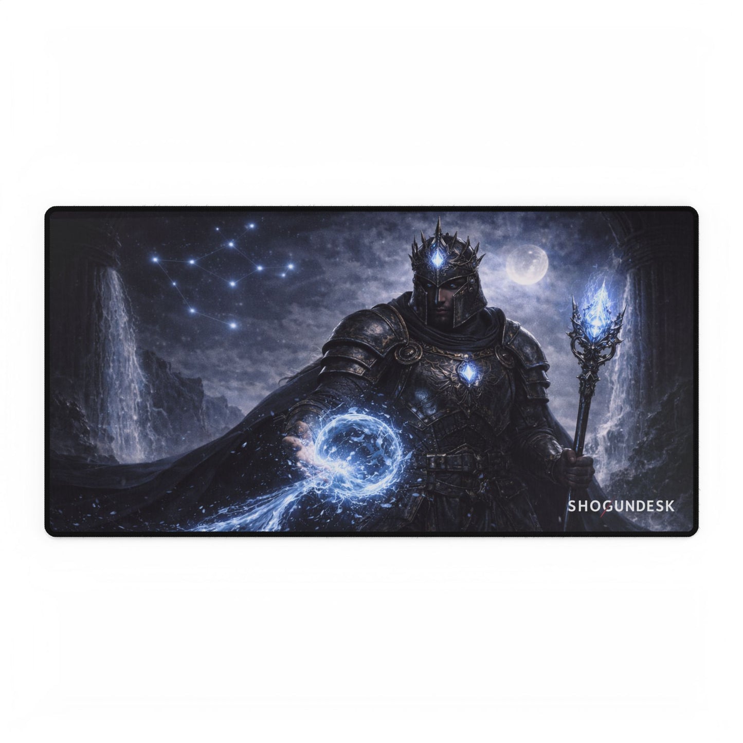 AQUARIUS - Bearer of Storms — The Celestial Clan Collection Gaming / Office Desk Pad