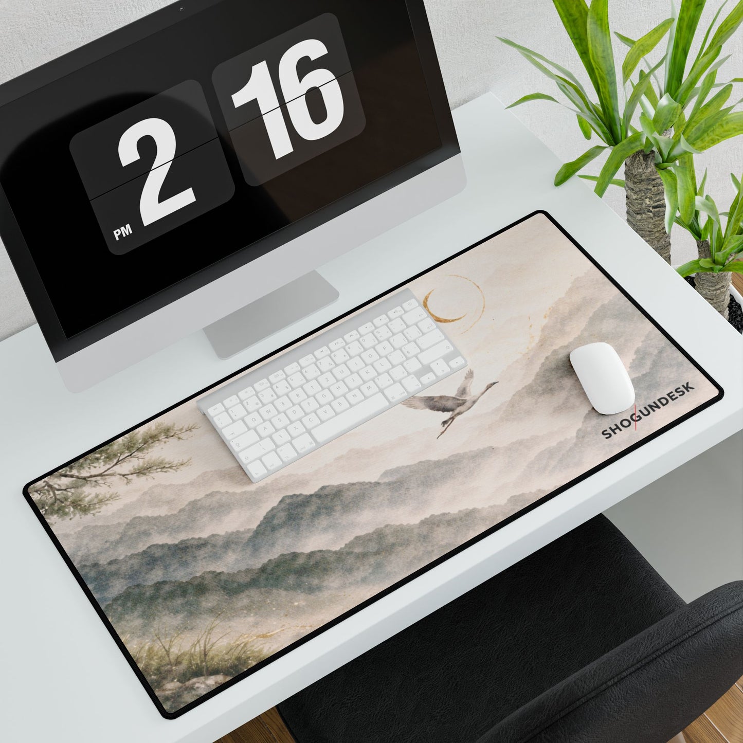 Crane Over Kyoto — Kaze to Hikari Collection Gaming / Office Desk Pad