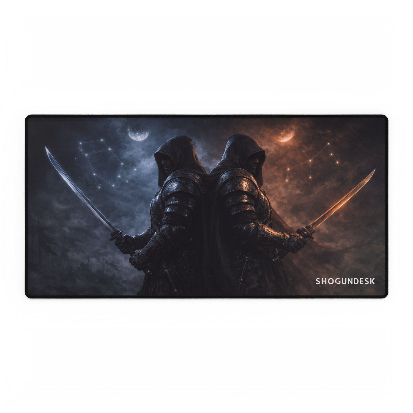 GEMINI - Twin Shadows — The Celestial Clan Collection Gaming / Office Desk Pad