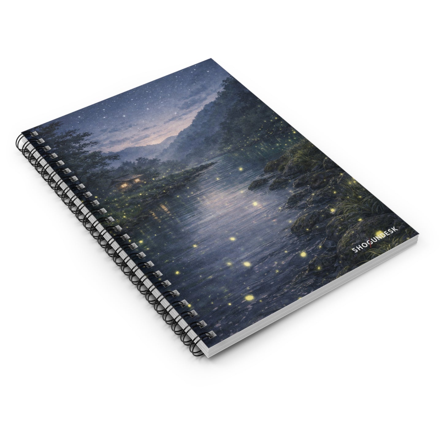 River of Fireflies — Spiral Notebook for Writing & Sketching