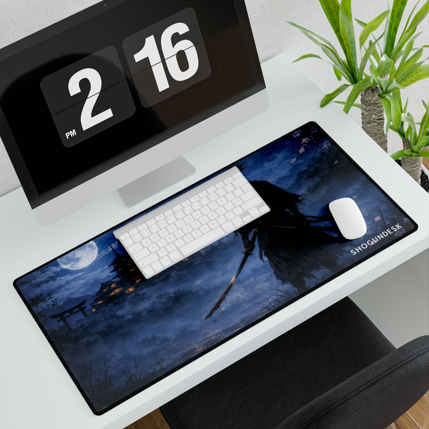 The Lone Ronin Desk Mat — Shadows of Edo Collection Gaming / Office Desk Pad