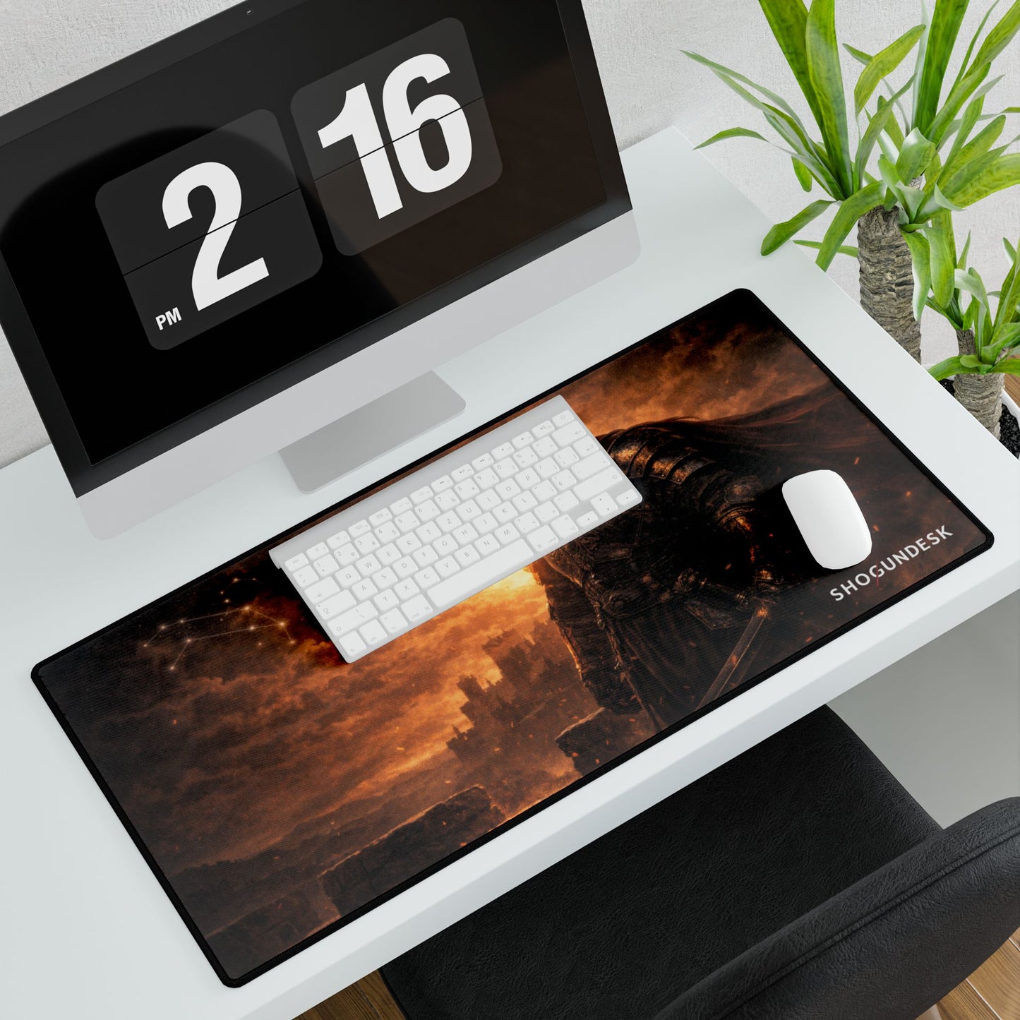 LEO - Crowned in Fire — The Celestial Clan Collection Gaming / Office Desk Pad