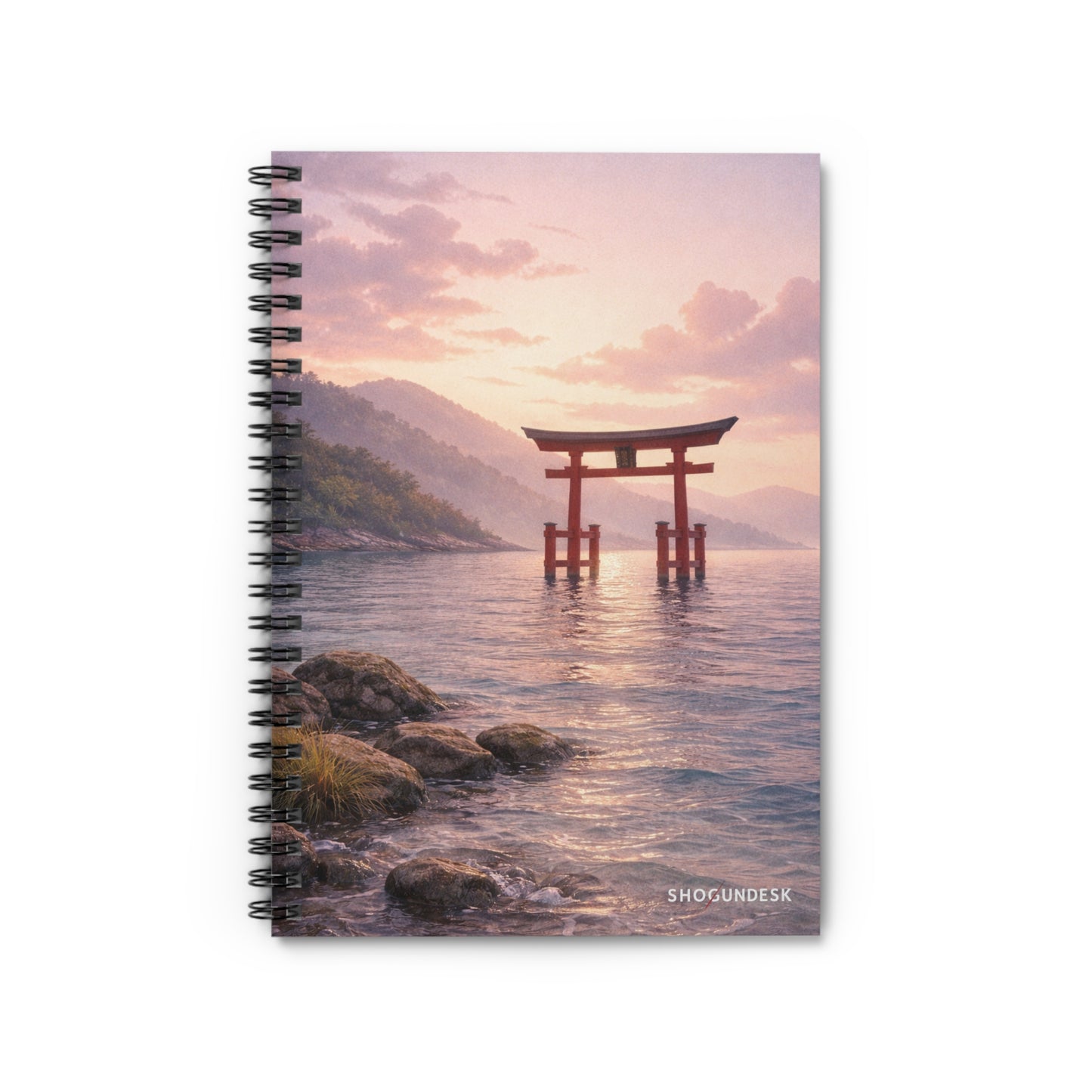 Torii by the Sea — Spiral Notebook for Writing & Sketching