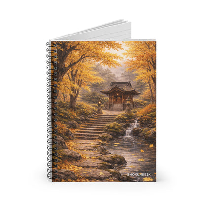 Autumn Shrine — Spiral Notebook for Writing & Sketching