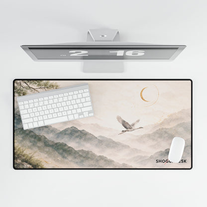 Crane Over Kyoto — Kaze to Hikari Collection Gaming / Office Desk Pad
