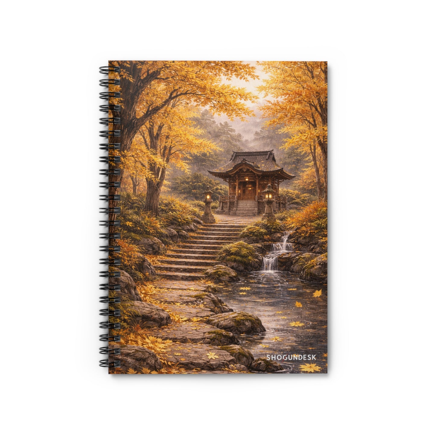 Autumn Shrine — Spiral Notebook for Writing & Sketching