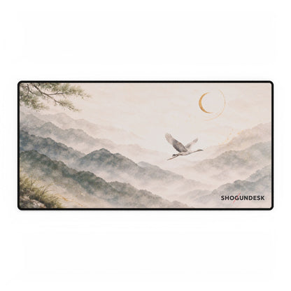 Crane Over Kyoto — Kaze to Hikari Collection Gaming / Office Desk Pad